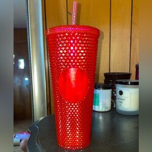 24 oz Starbucks tumbler- pink EUC 💕